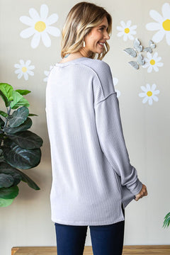Stitch & Snuggle Ribbed Pullover- 3 Colors! - North Threads