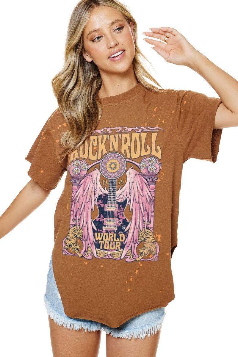1979 Rock N' Roll World Tour Graphic Tee.