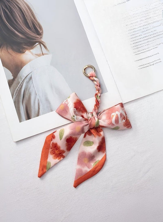 Handmade Scarf Bag Charm Keychain- 3 Designs!