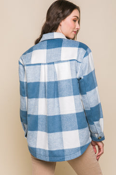 Myka Fleece Plaid Shacket- 4 Colors!.