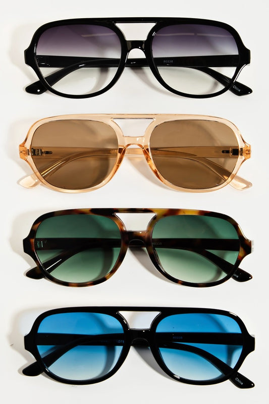 Thin Acetate Bridge Sunglasses- ASSORTED!