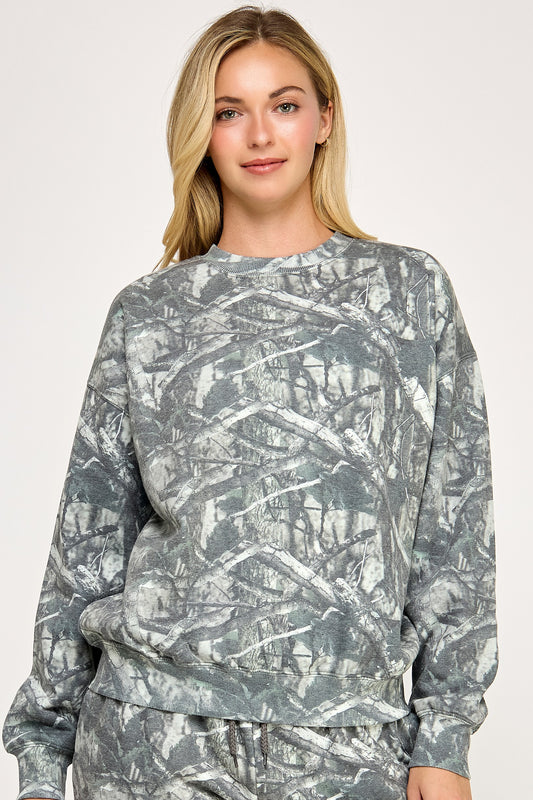 Hidden Comfort Camo Relaxed Sweatshirt