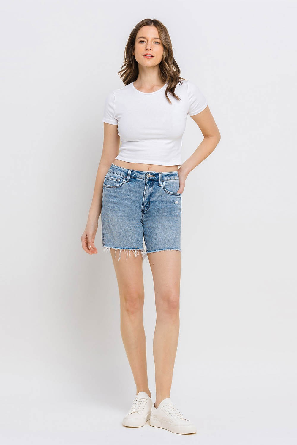 Flying Monkey High Rise Midi Shorts - North Threads