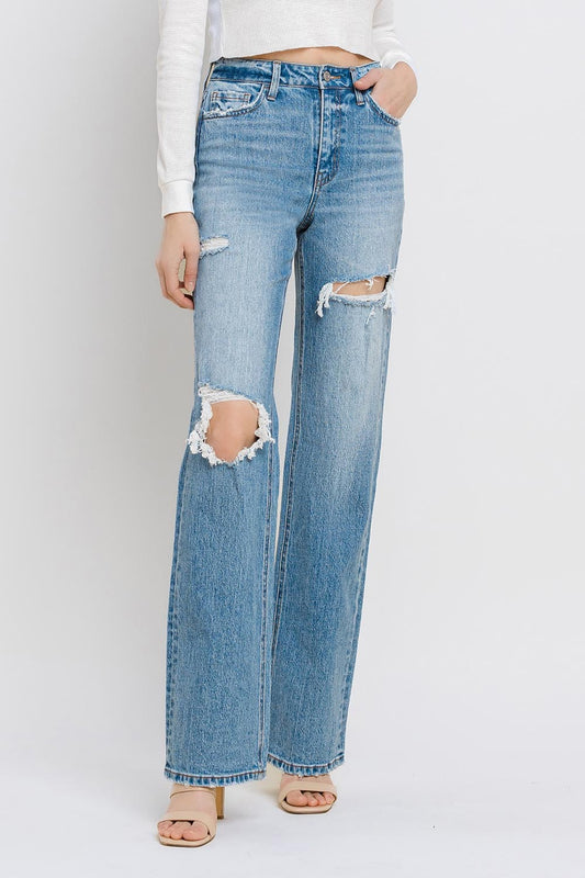 Flying Monkey Super High Rise Distressed Jeans