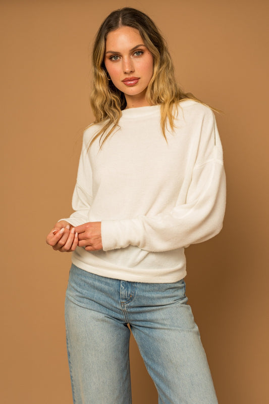 A Cold Welcome Drop Shoulder Sweater Top