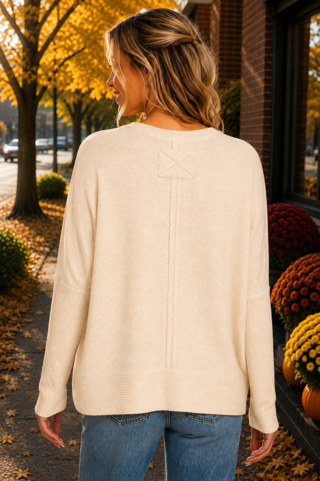 Brushed Hacci Oversized Sweater