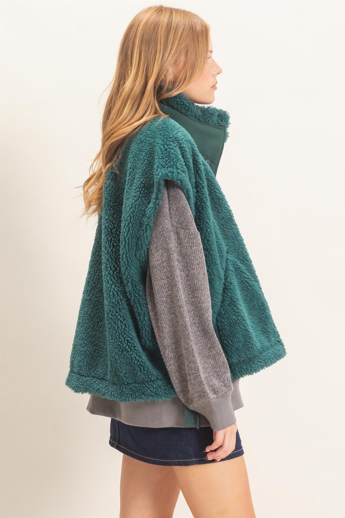 Tie Side Sherpa Vest
