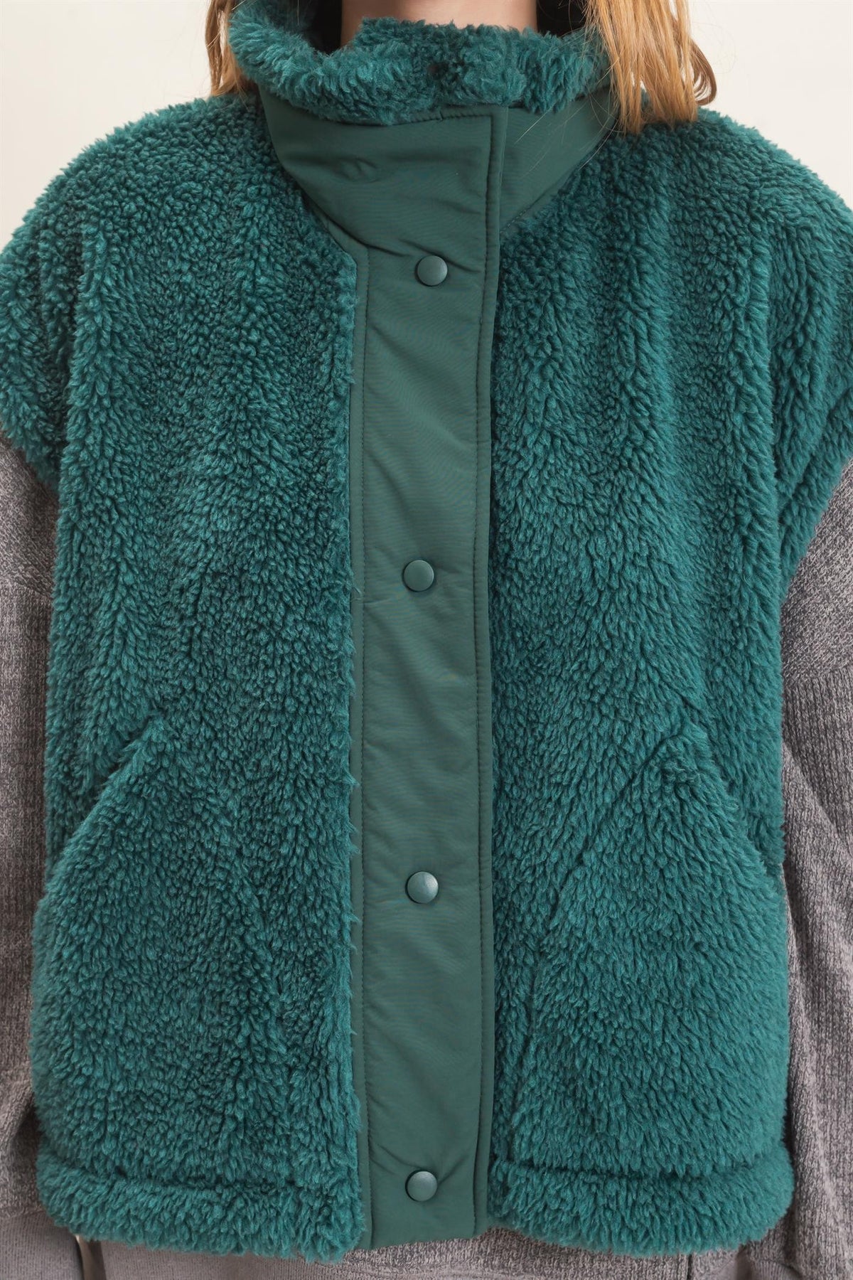 Tie Side Sherpa Vest