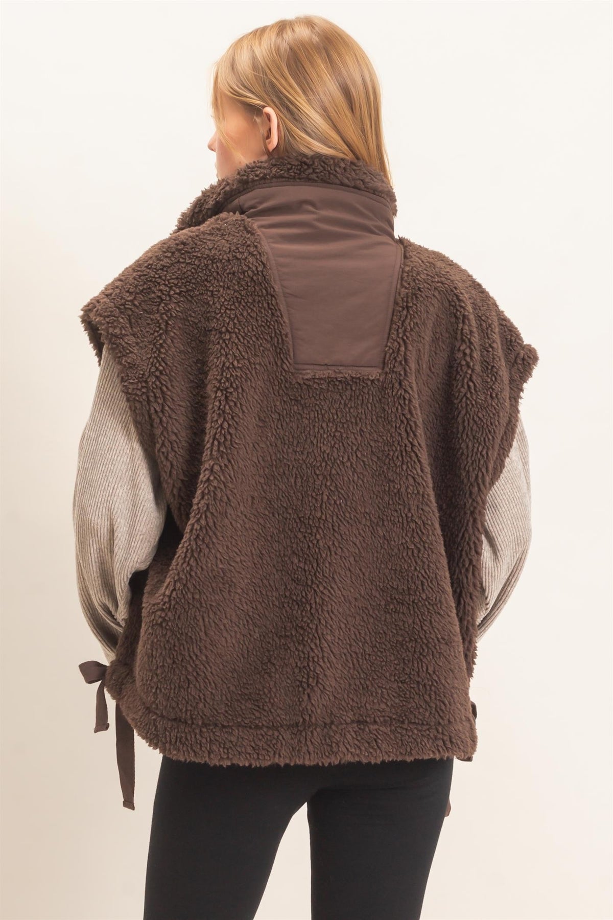 Tie Side Sherpa Vest
