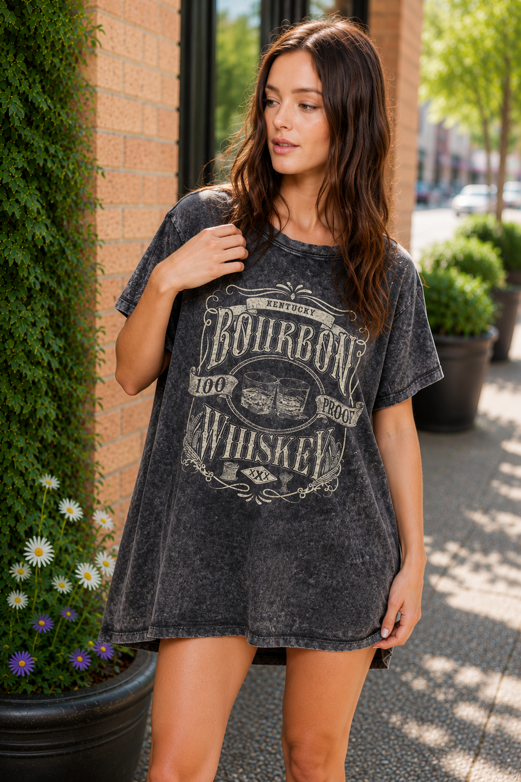 Bourbon Whiskey Graphic Tunic