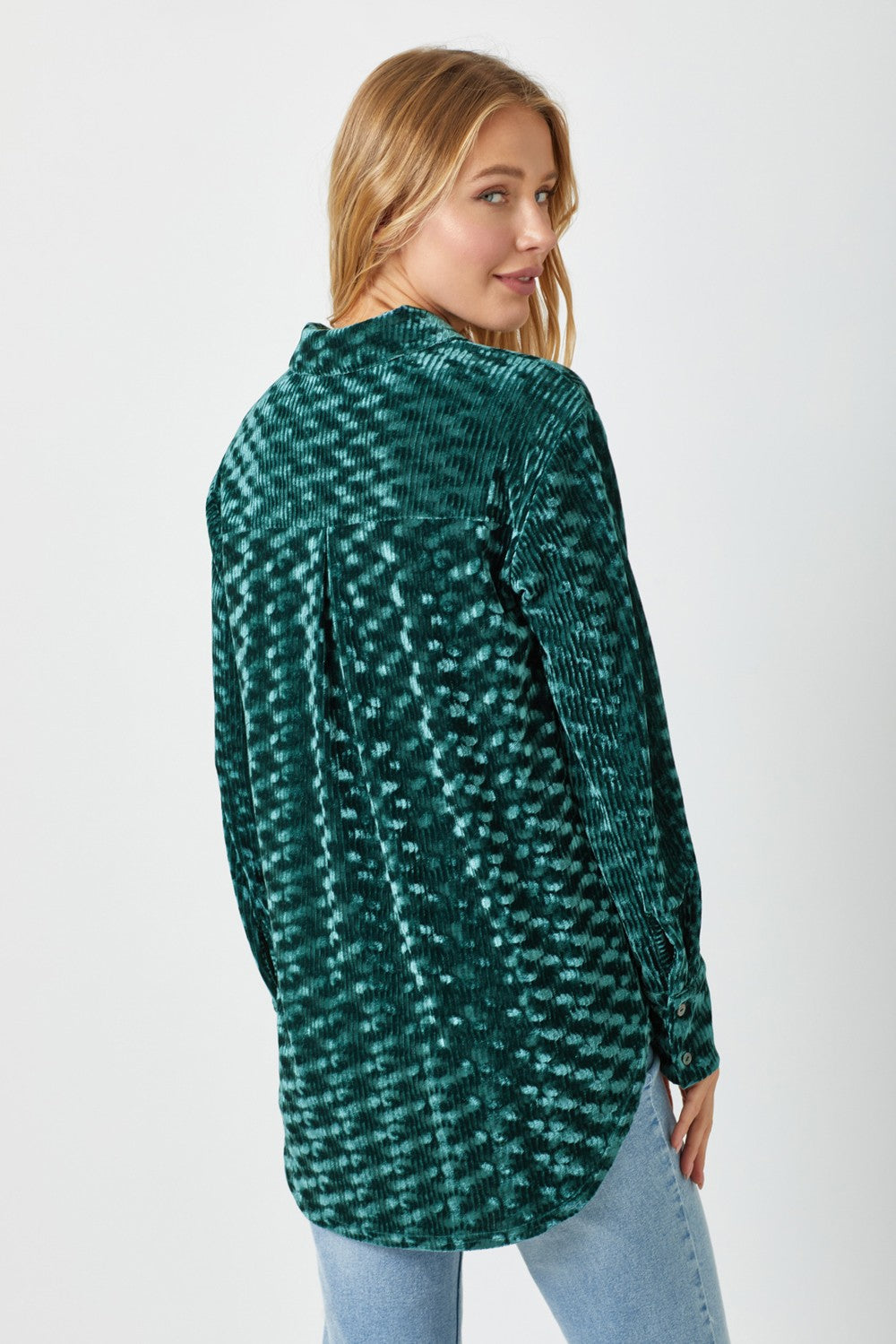 DOORBUSTER: Soft Crushed Velvet Shacket-2 Colors!