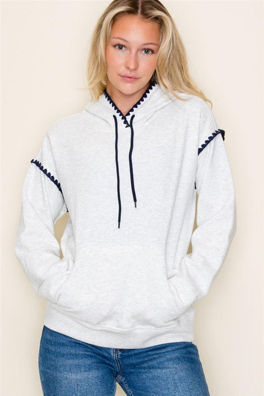 Contrast Hoodie