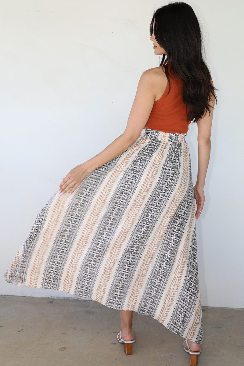 A-Line Maxi Skirt with Slit