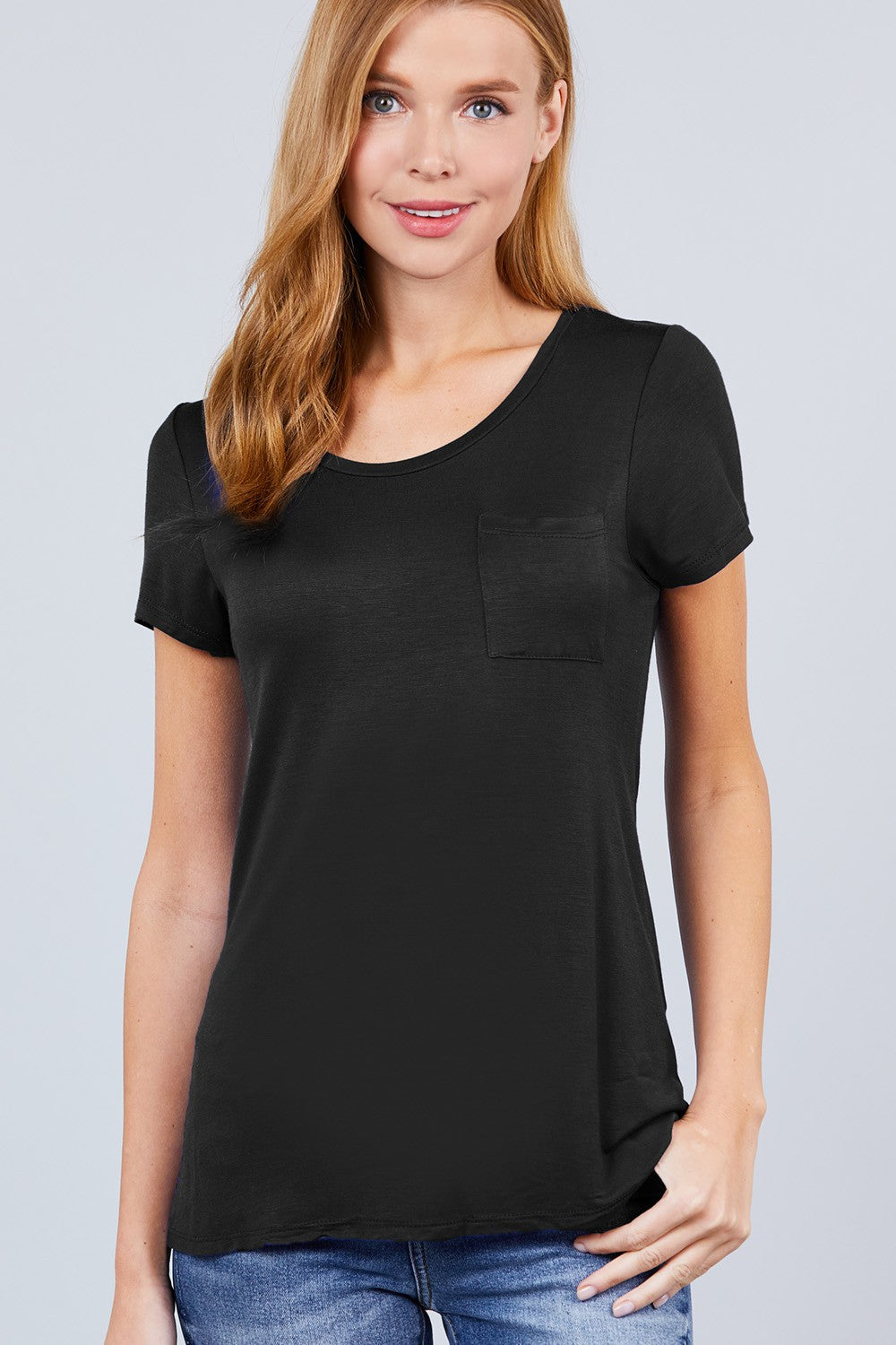 DOORBUSTER Kyra Scoop Neck Jersey Top- 3 Colors!.