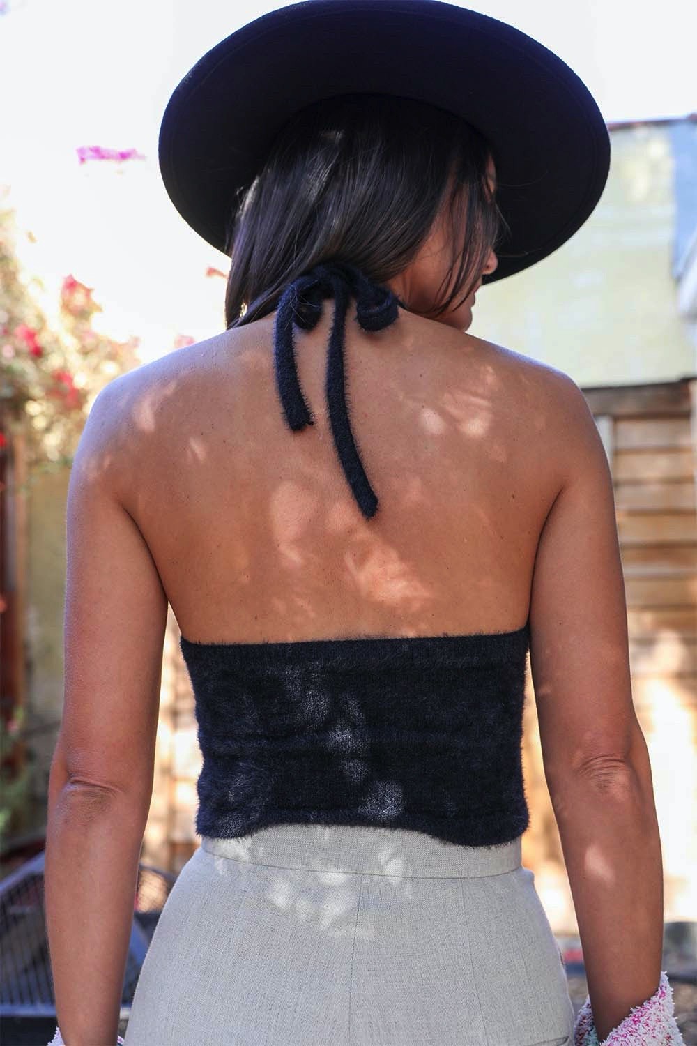 Lacy Halter Crop Top.