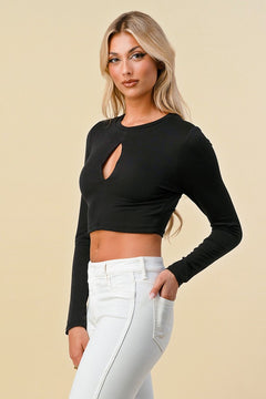 Soleil Keyhole Double Layered Crop Top.