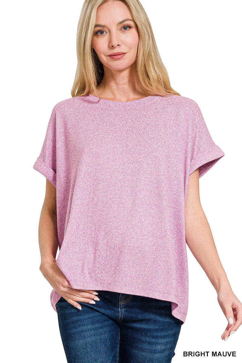 All Washed Up Hacci Round Neck Tee- 3 Colors!
