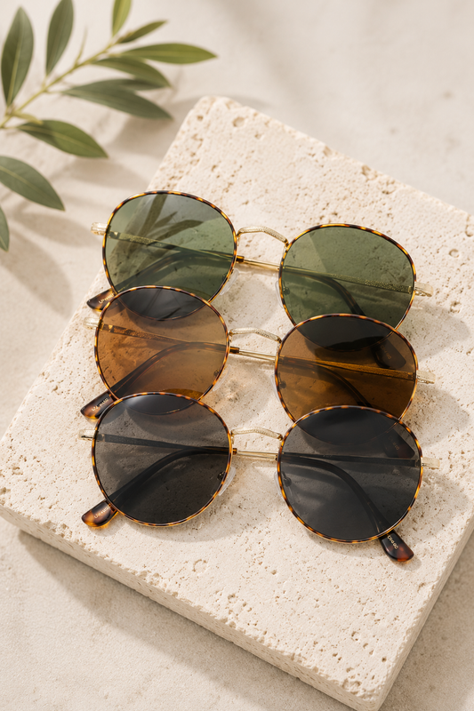 Round Metal Frame Sunglasses