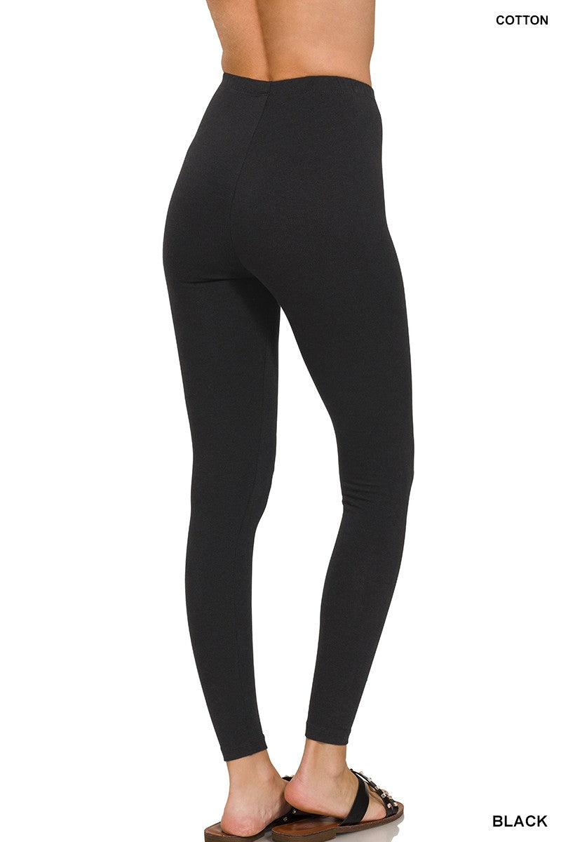 Premium Cotton Full Length Leggings