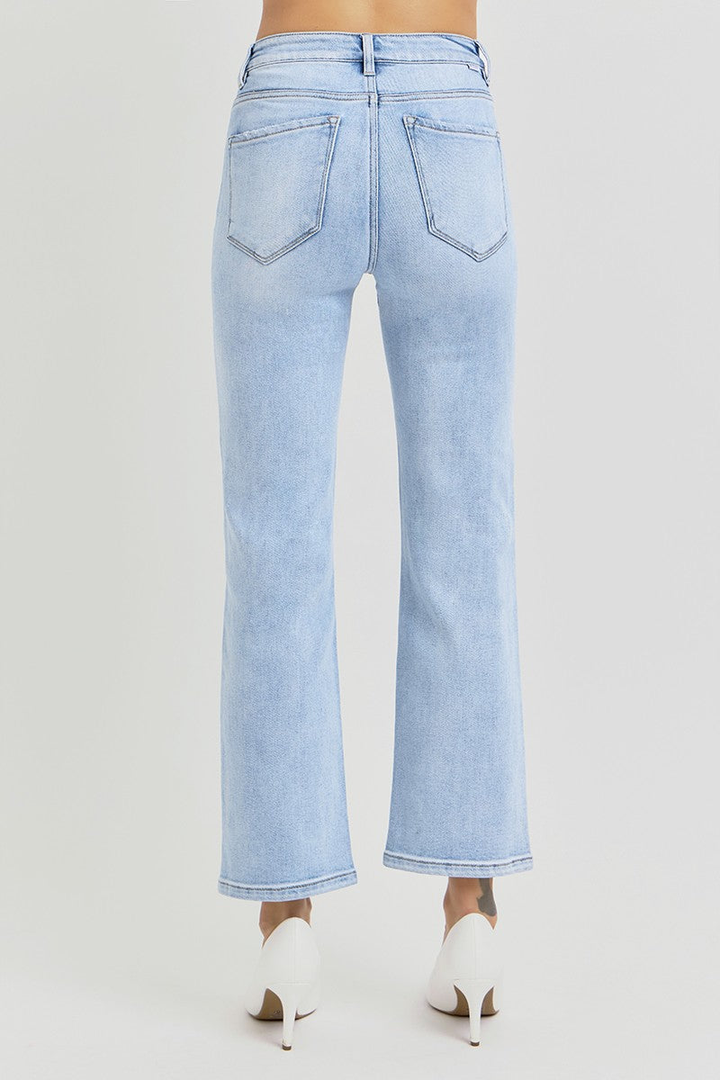 Risen Jeans Tummy Control Crop Straight Jeans