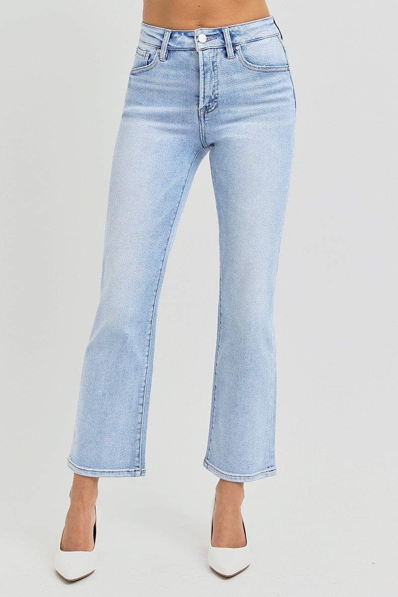 Risen Jeans Tummy Control Crop Straight Jeans