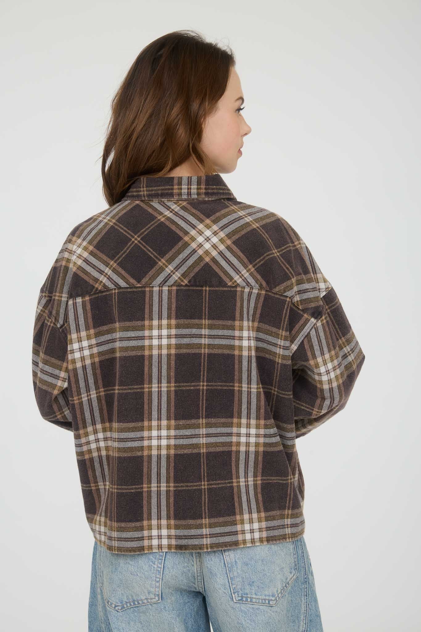 Wind Down Plaid Boxy Shacket- 2 Colors!