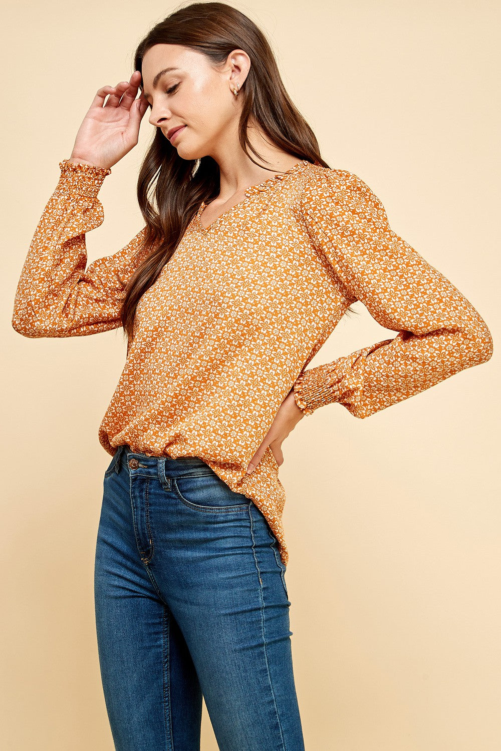 Owlyn Geometric Print Top- 2 Colors!.