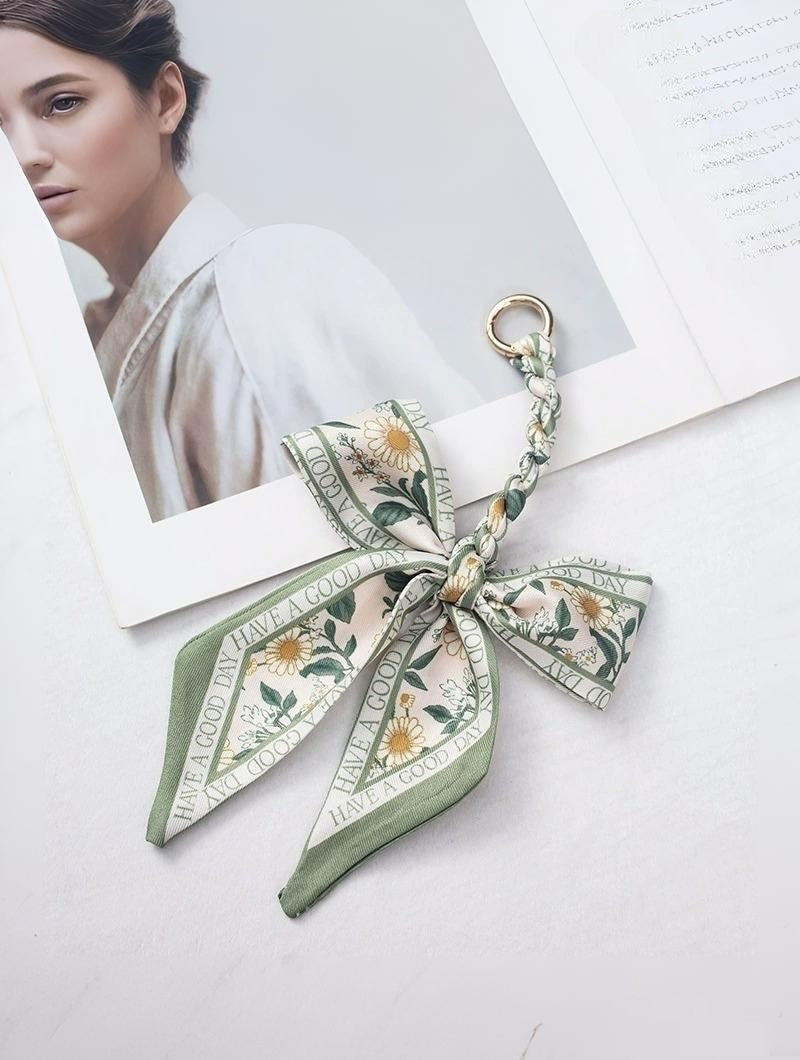 Handmade Scarf Bag Charm Keychain- 3 Designs!