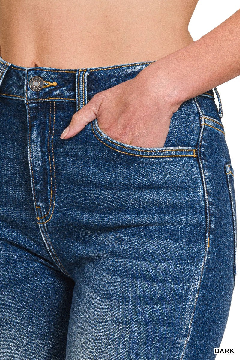 Stretch Cropped Denim Jeans