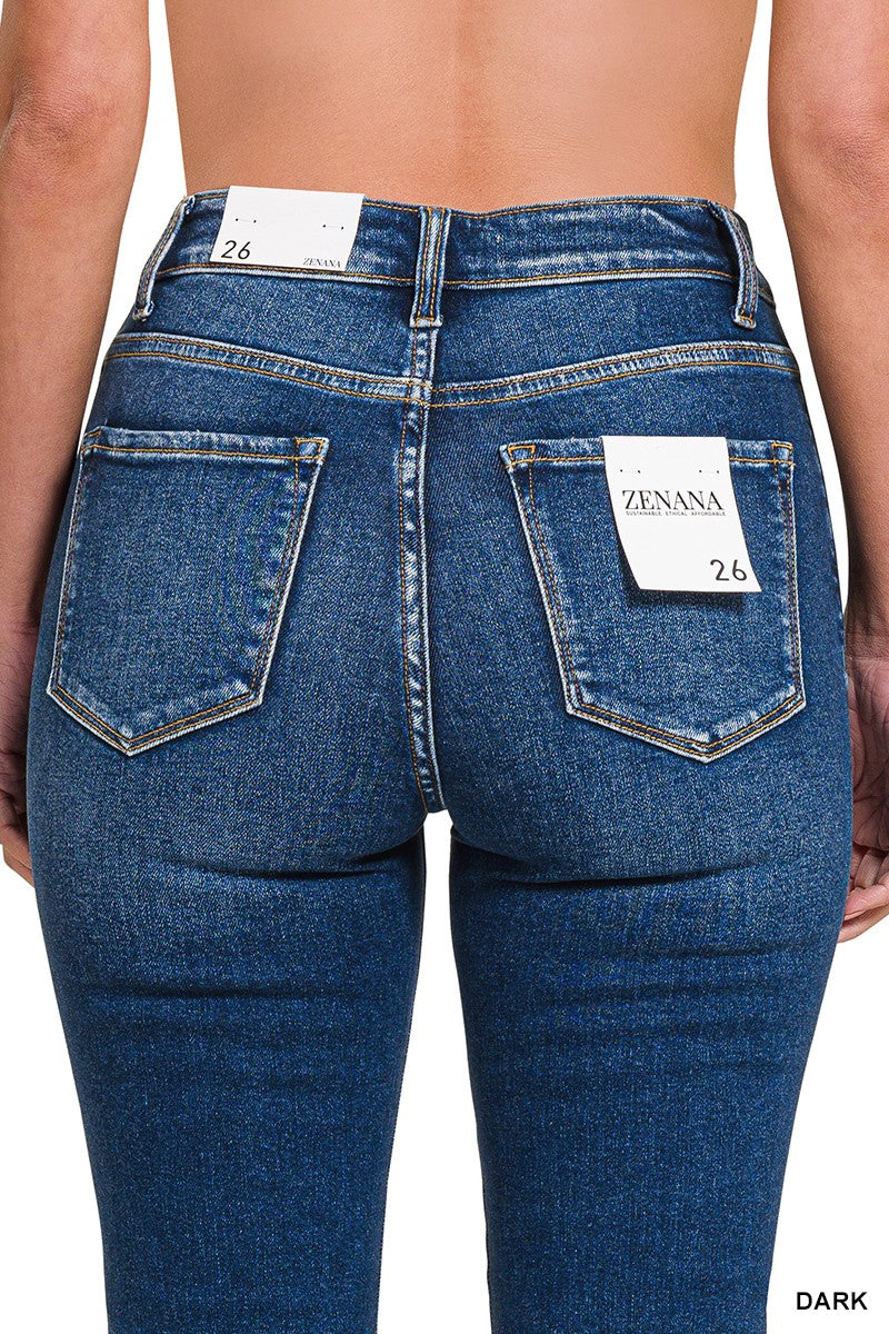 Stretch Cropped Denim Jeans