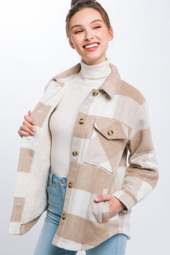 Myka Fleece Plaid Shacket- 4 Colors!.