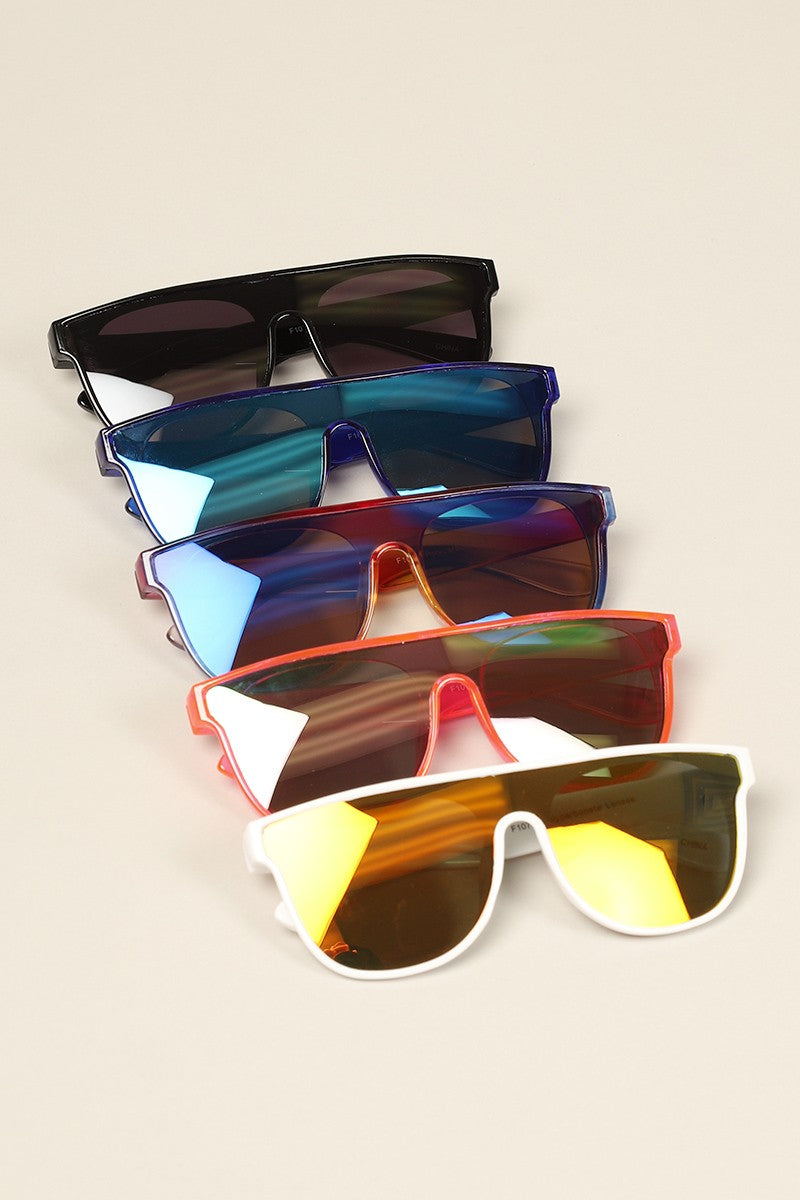 Kid's Flat Top Square Frame Sunglasses- ASSORTED!