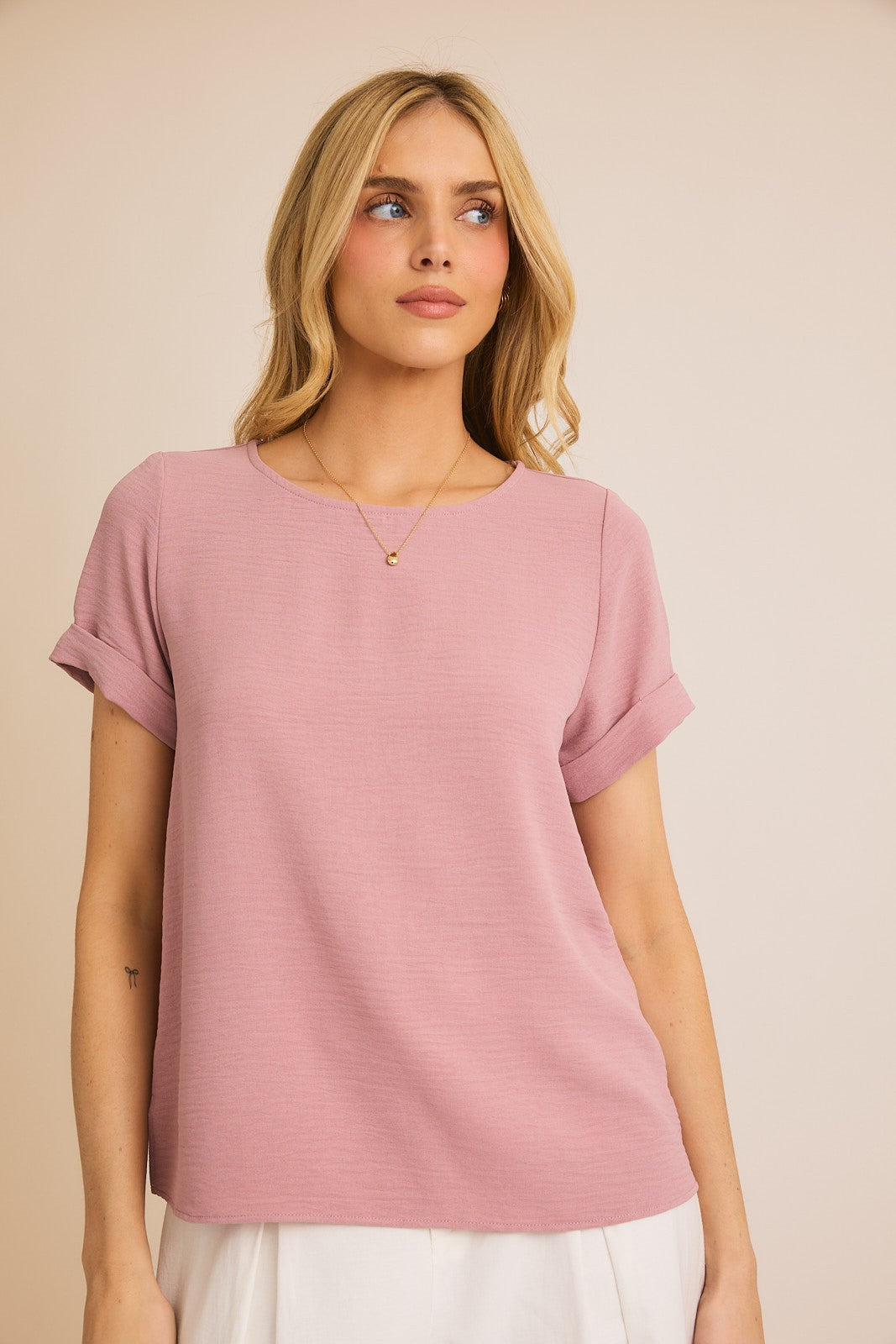 Make Your Choice Round Neck Basic Top- 2 Colors!