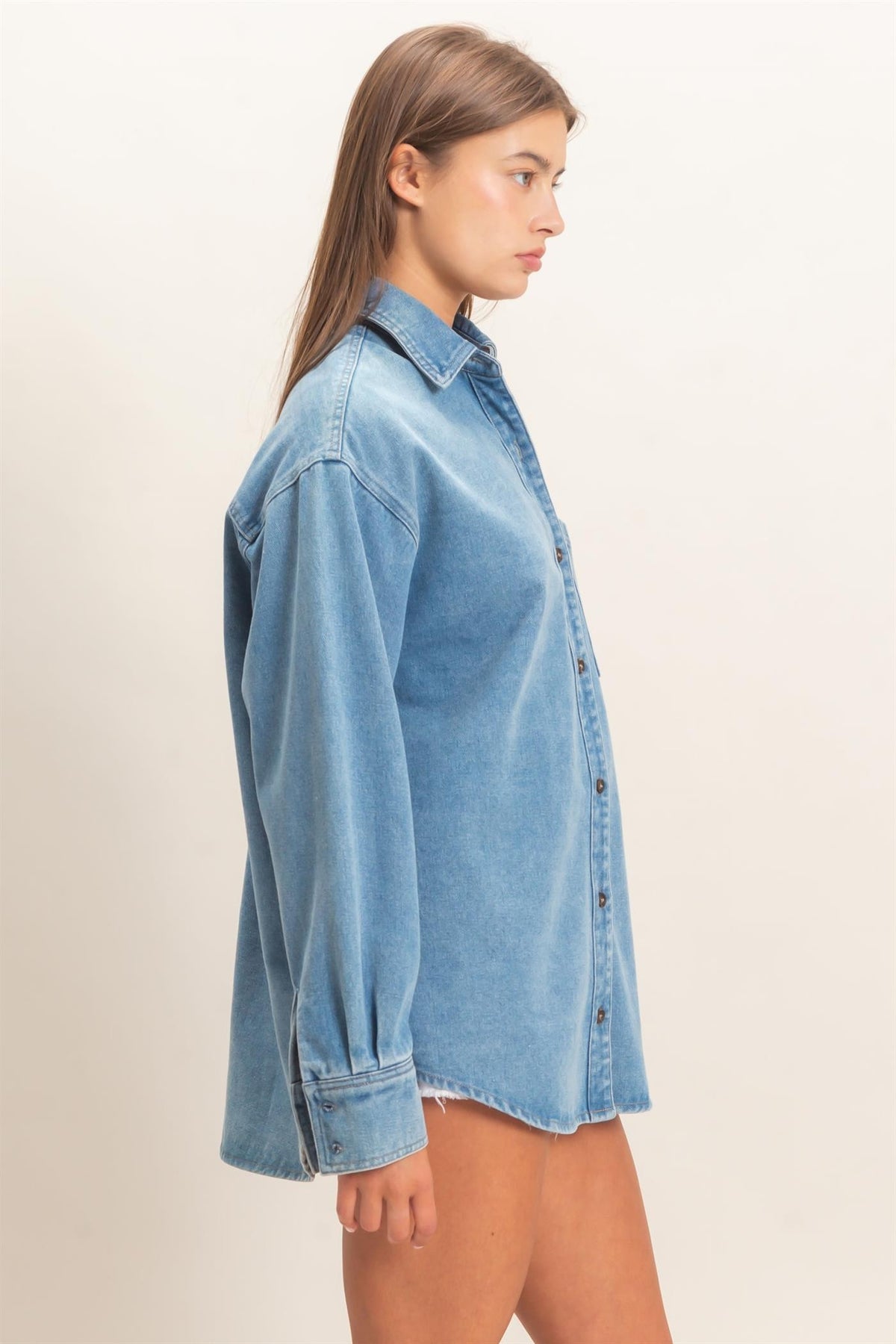 Classic Denim Button Down Shirt