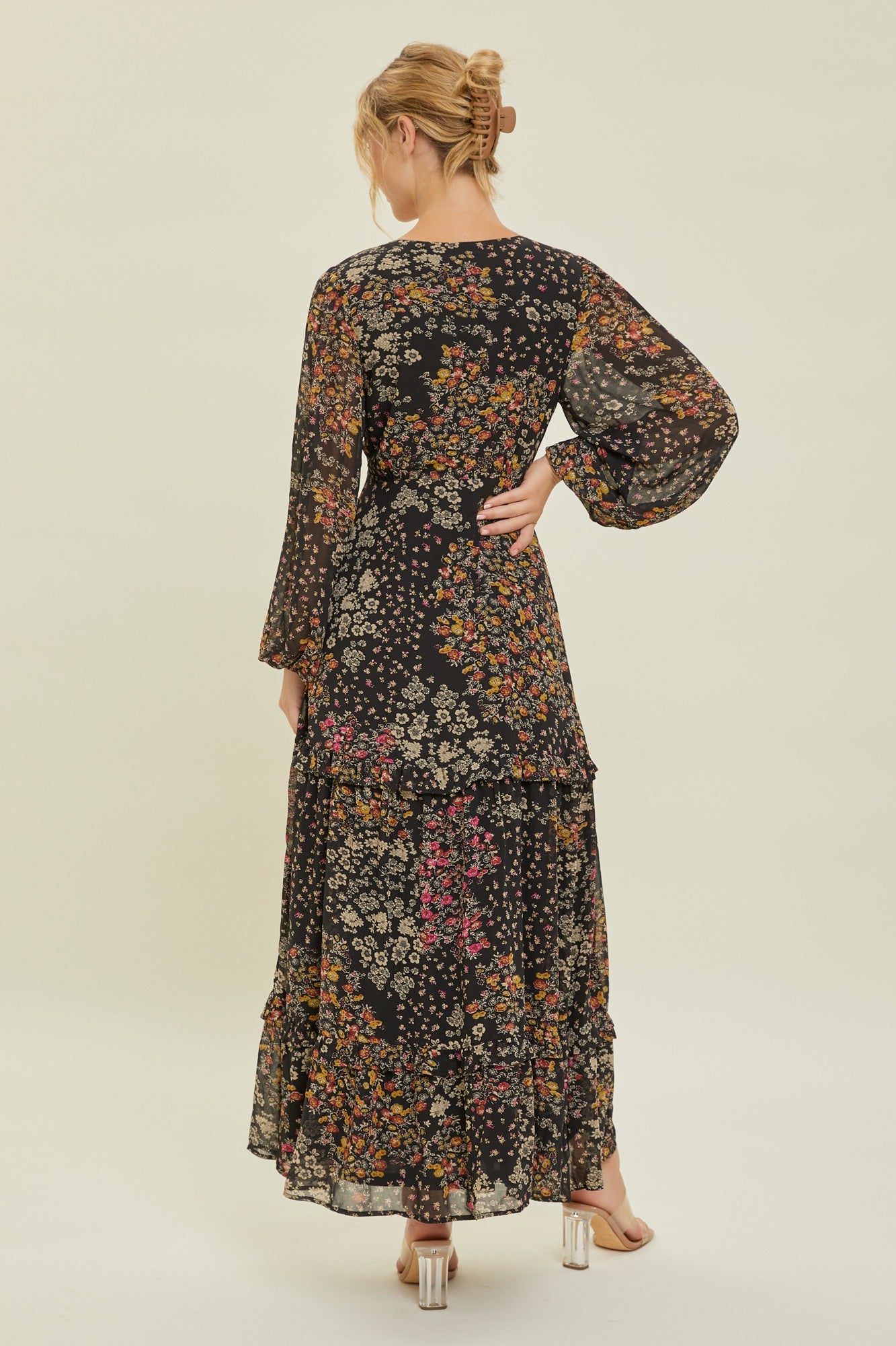 Ruffled Teired Maxi