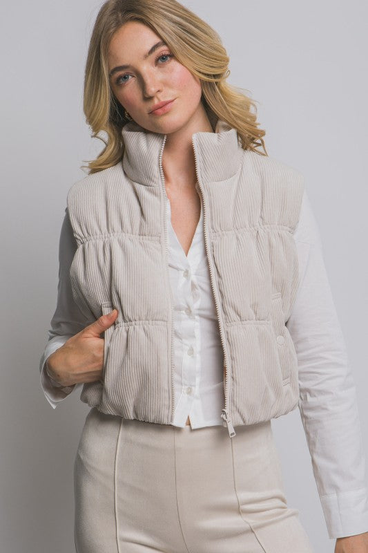 Reversible Corduroy & Aztec Fleece Vest- 3 Colors!