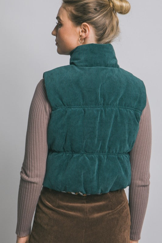 Reversible Corduroy & Aztec Fleece Vest- 3 Colors!