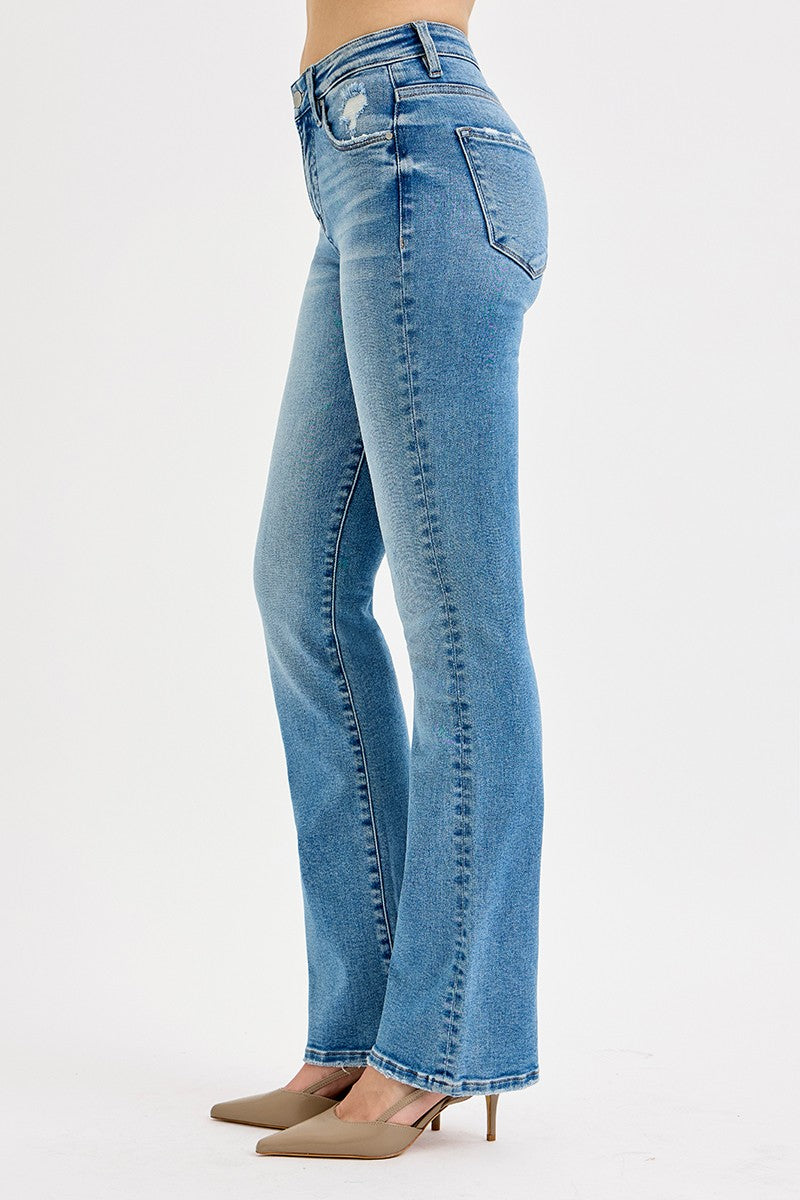 Risen Tummy Control Straight Jeans