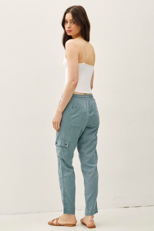 The Ryder Tencel Cargo Jogger Pants-3 Colors!