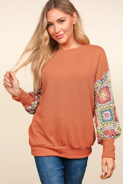 Gypsy Dream Thermal Rib Knit Top