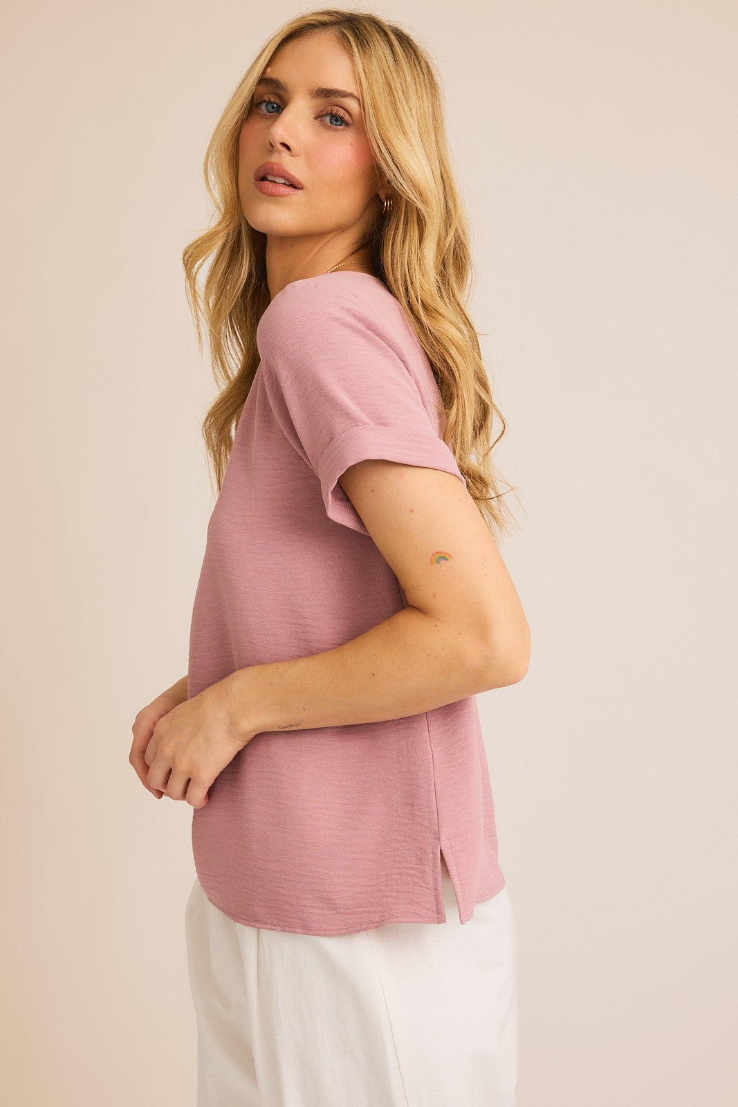 Make Your Choice Round Neck Basic Top- 2 Colors!