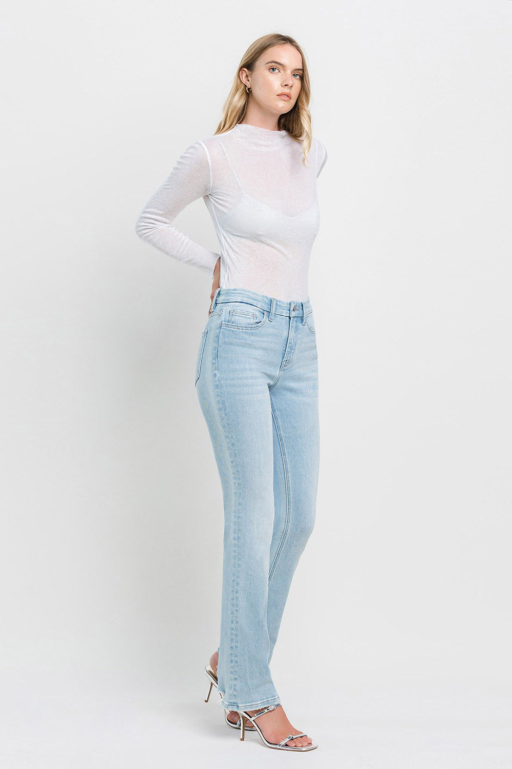 Flying Monkey High Rise Raw Hem Bootcut