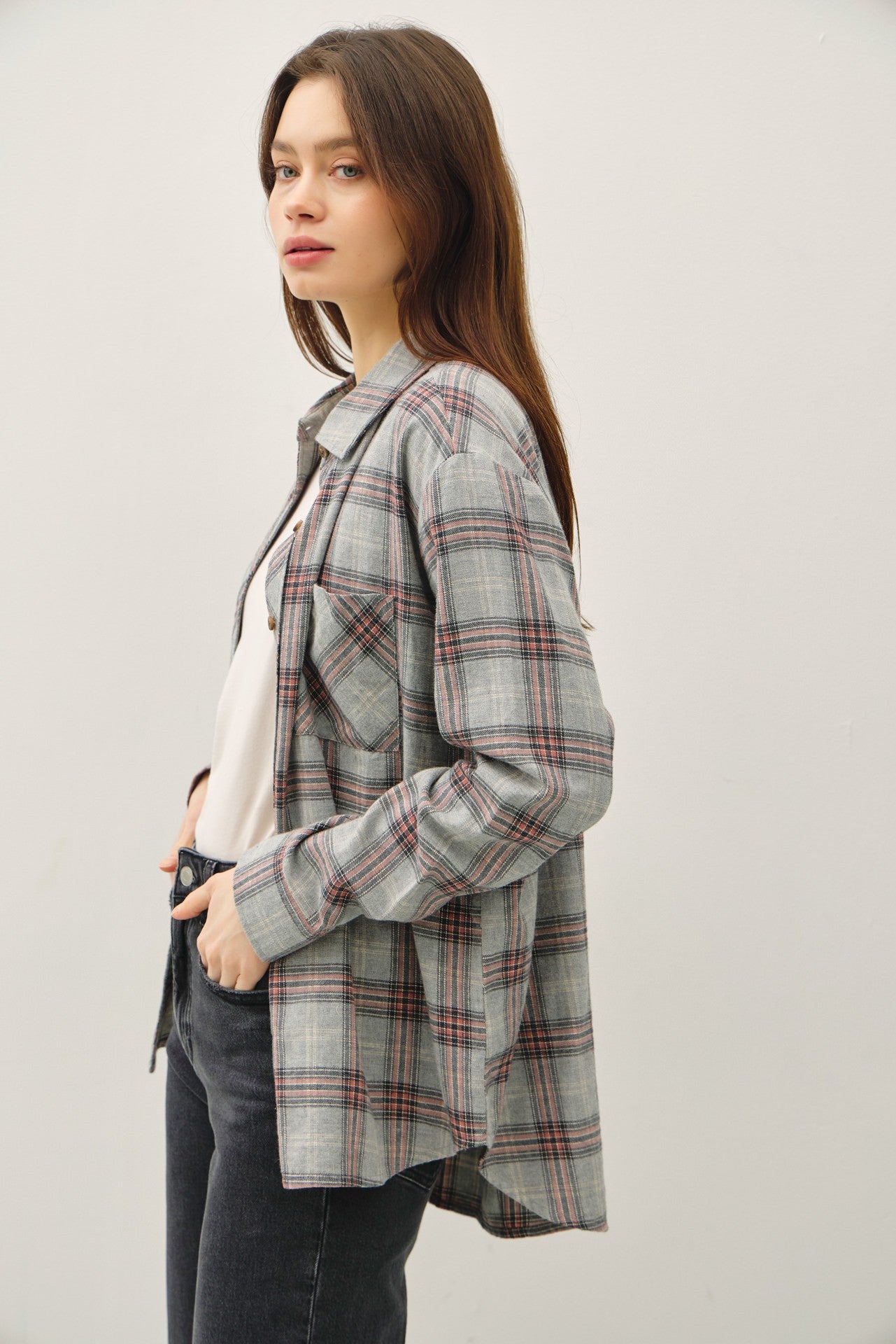 Classic Plaid Oversized Shirt