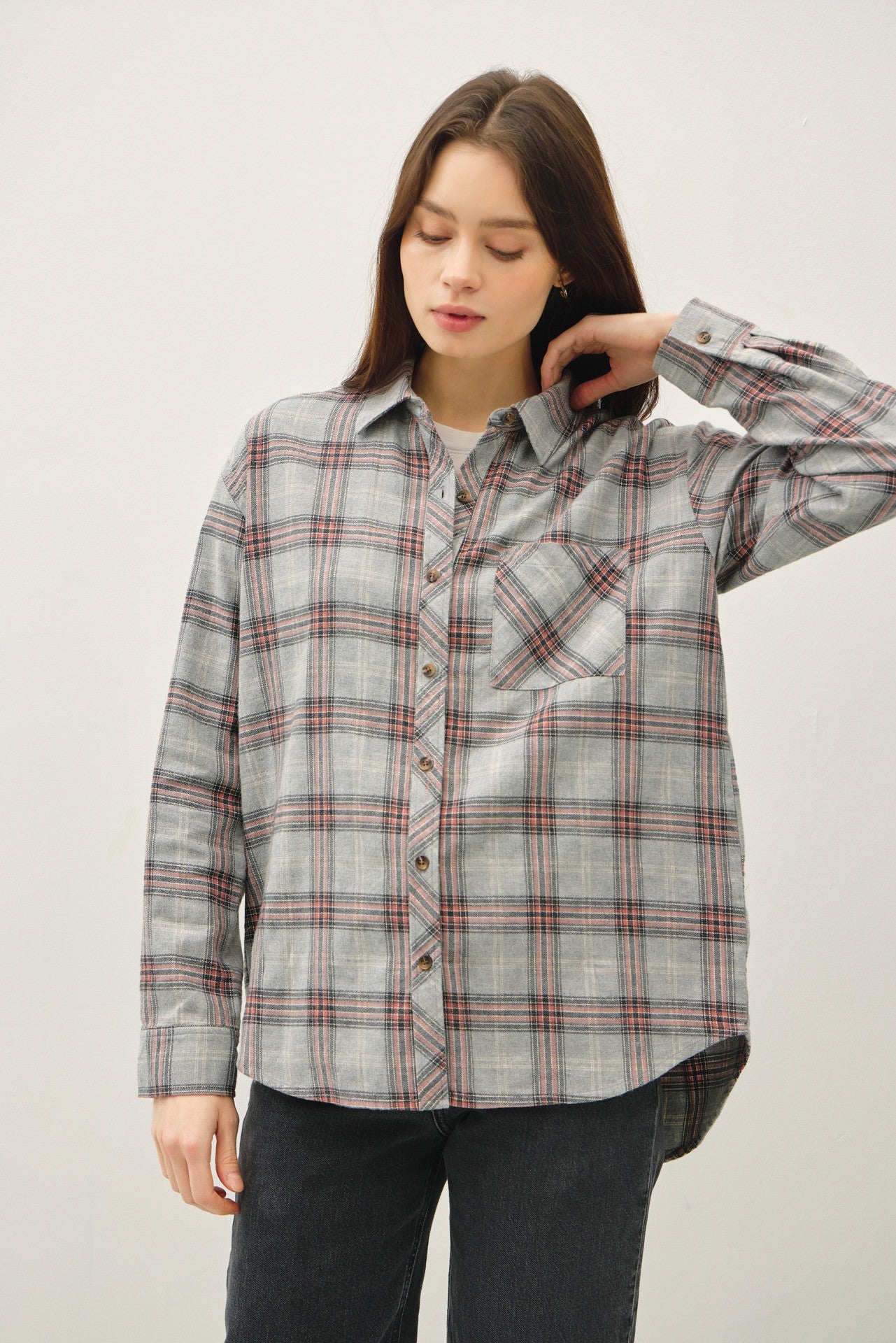 Classic Plaid Oversized Shirt