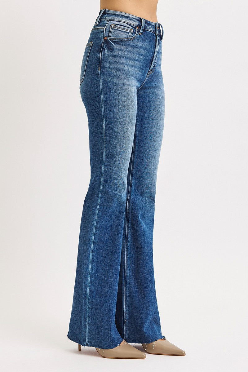 Risen High Rise Flare Jeans