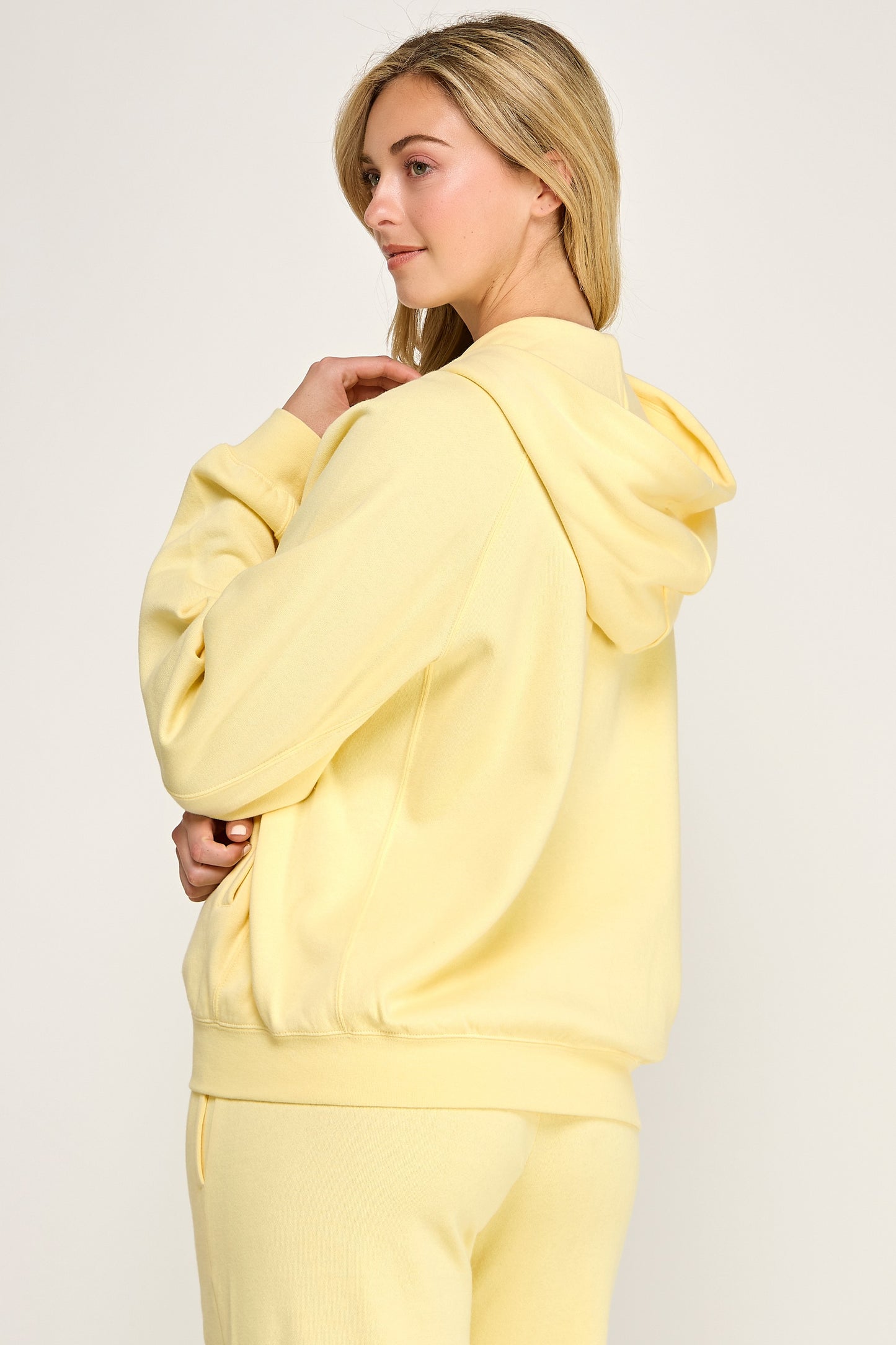 Basic Fleece Zip Up Hoodie