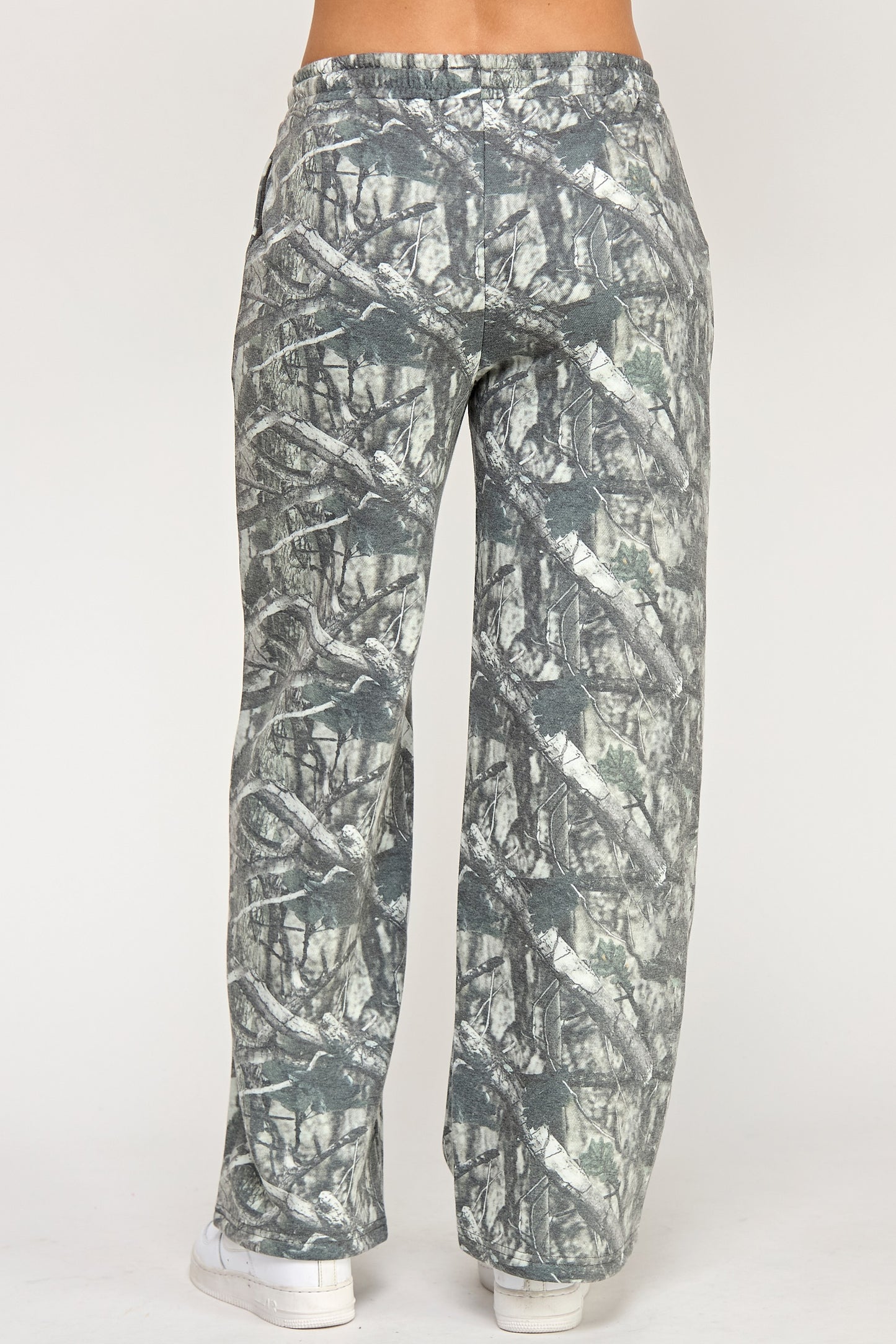 Fleece Camo Straight Leg Pants