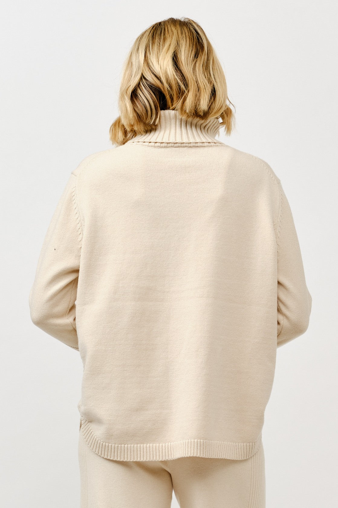 Turtle Neck Loose Pullover Sweater-2 Colors!