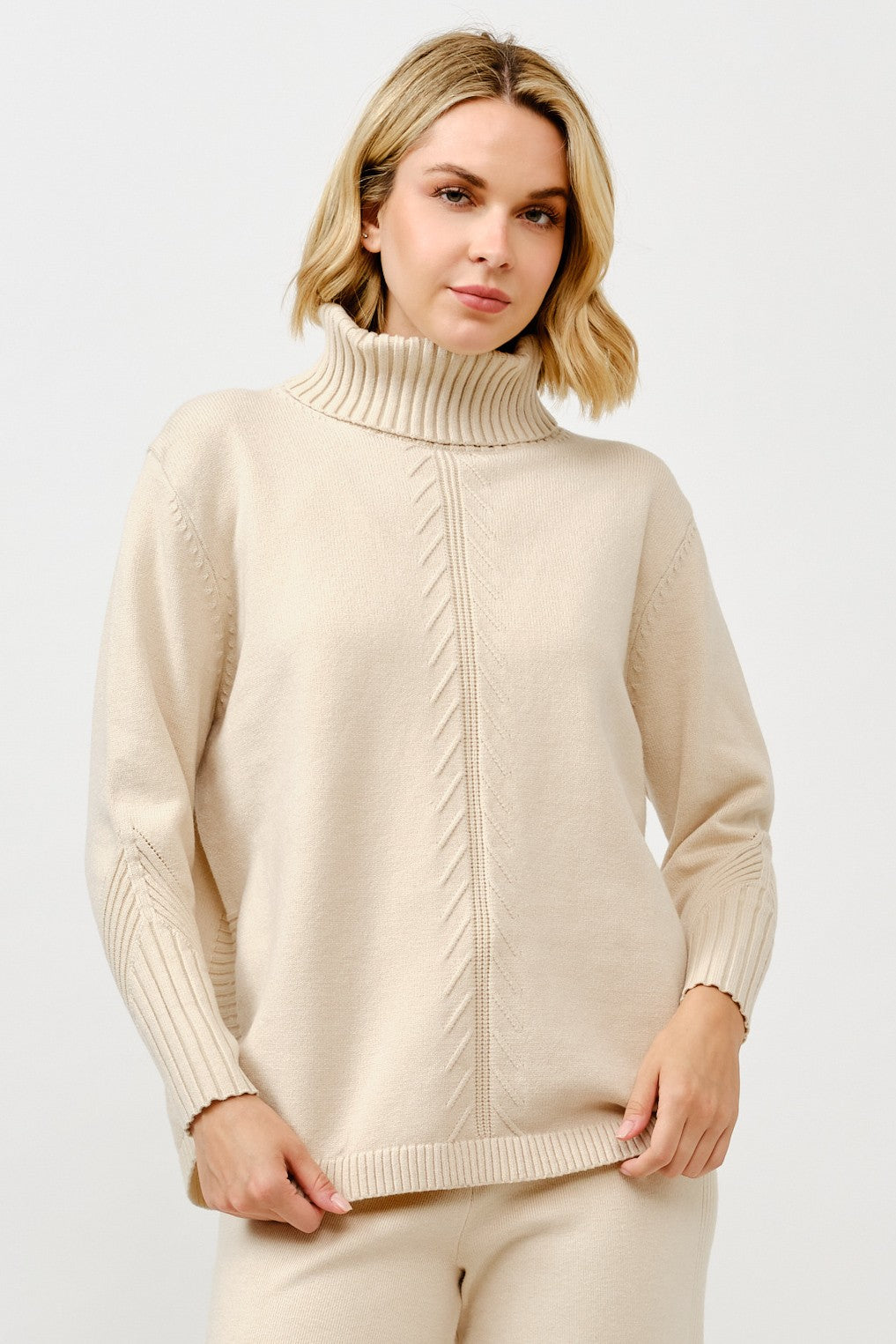 Turtle Neck Loose Pullover Sweater-2 Colors!