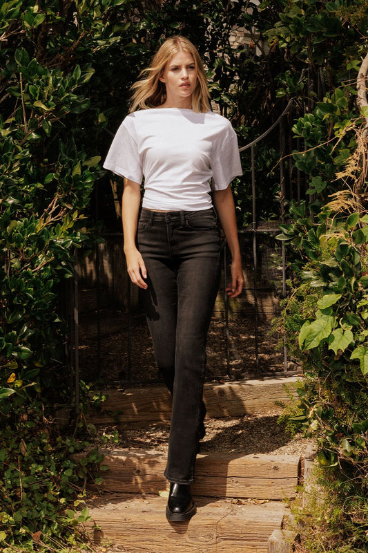 LOVERVET BY VERVET High Rise Full Length Black Bootcut Jeans